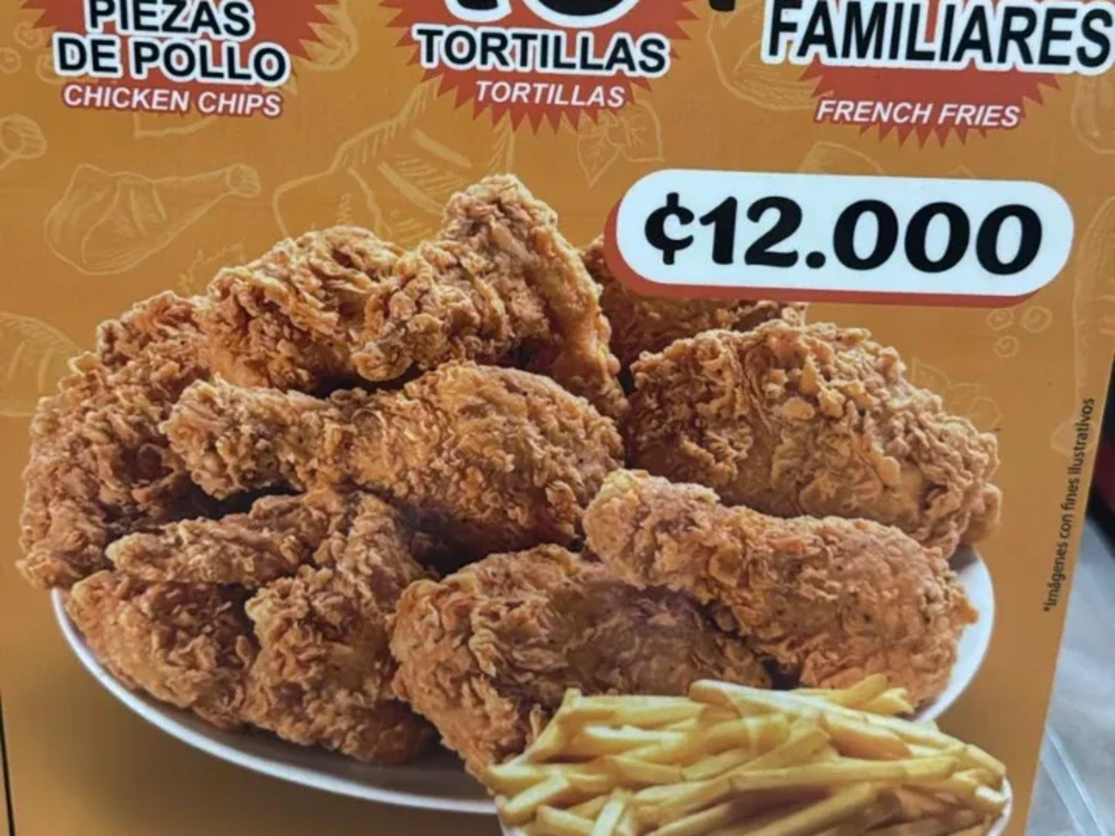 10 Piezas y papas extra grandes