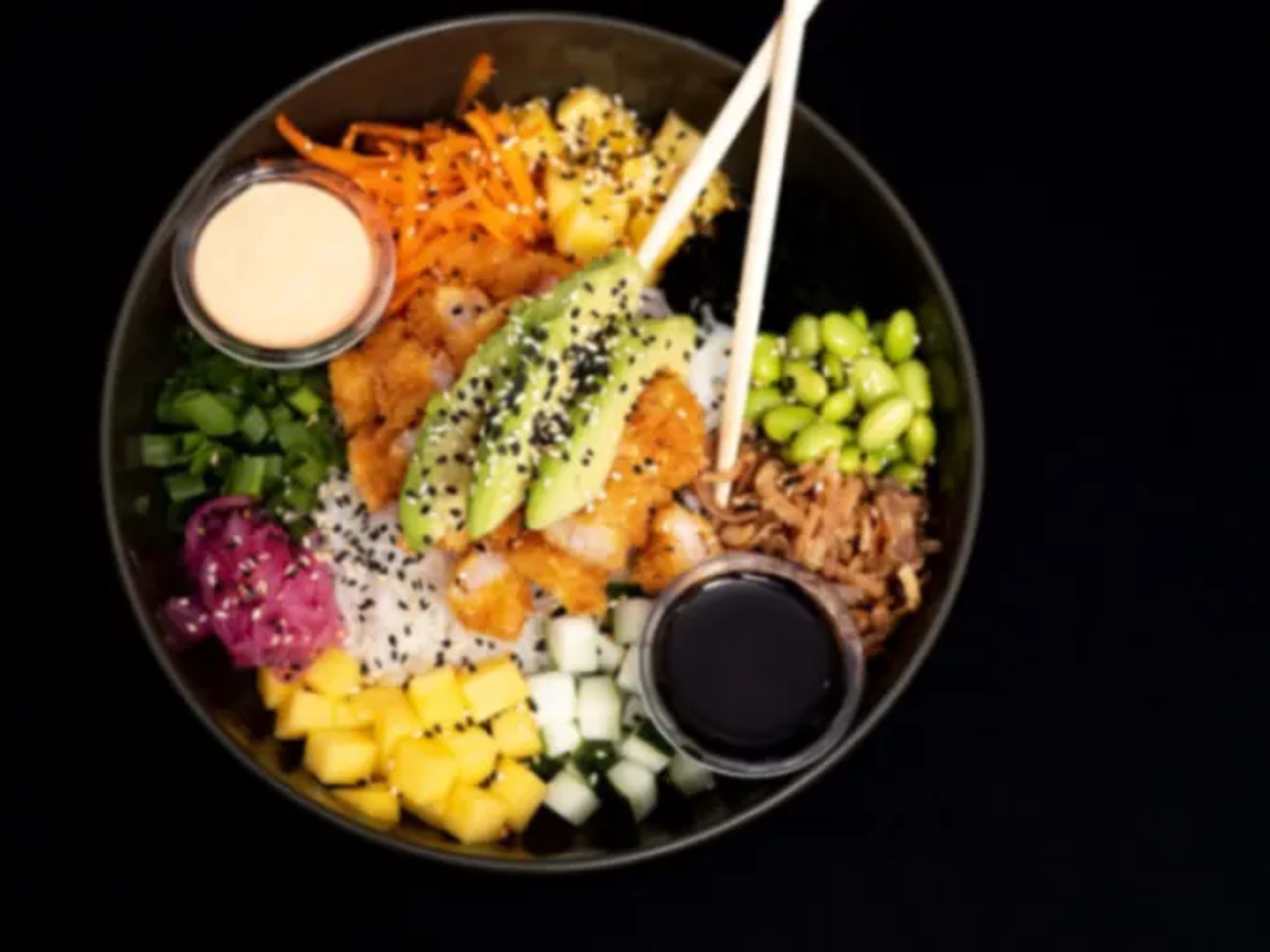 Bowl con Camarón Crispy