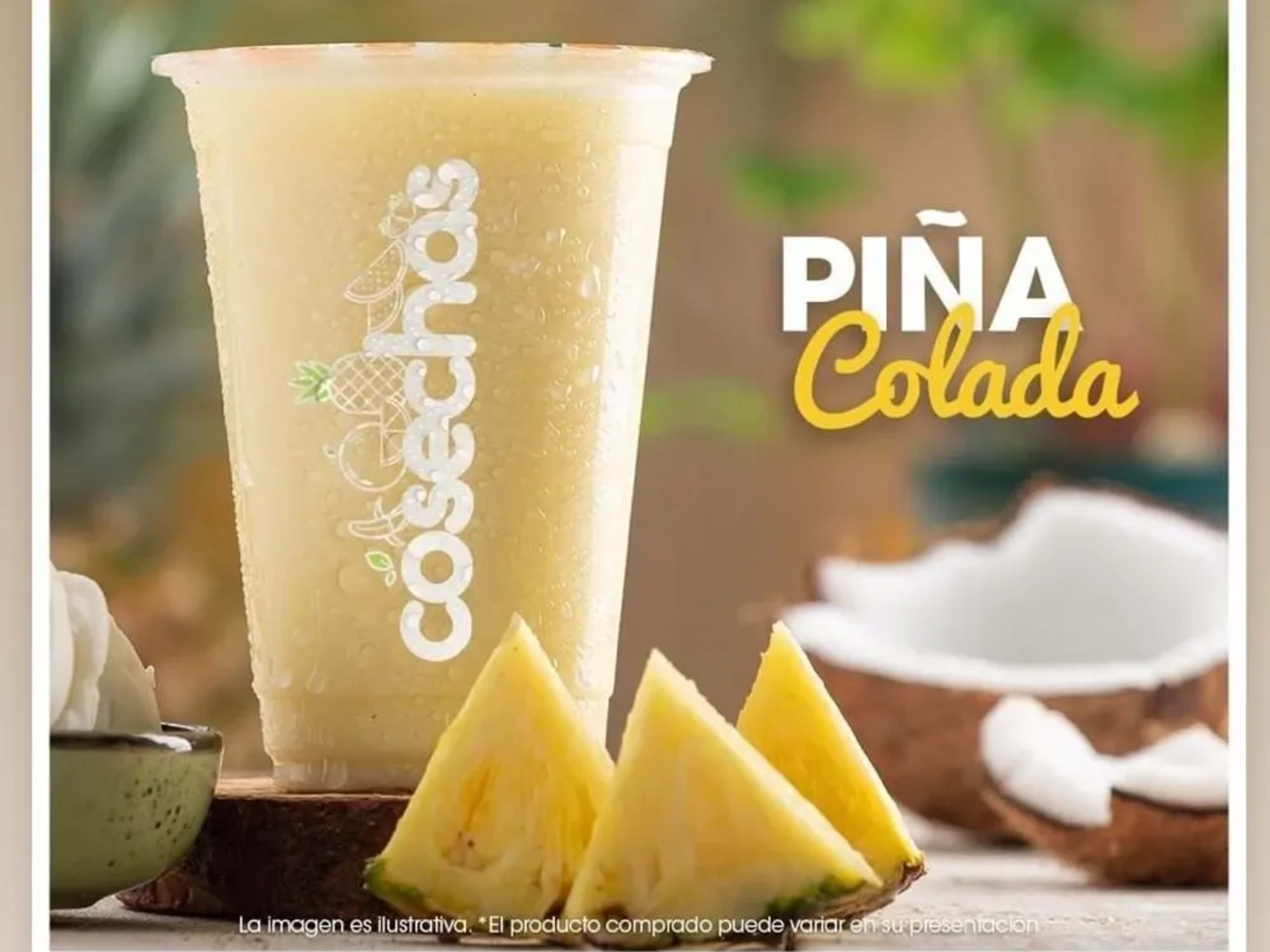 Piña y crema de coco