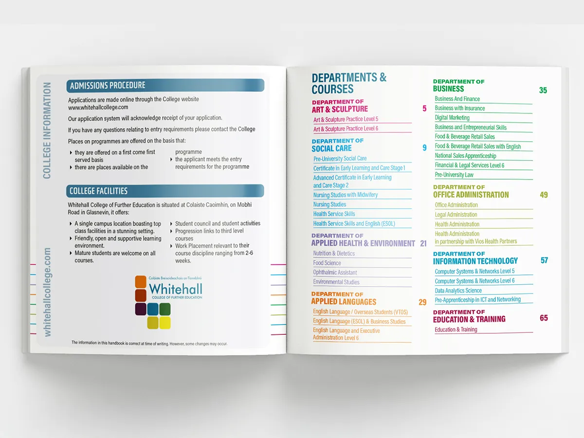 Whitehall College Prospectus