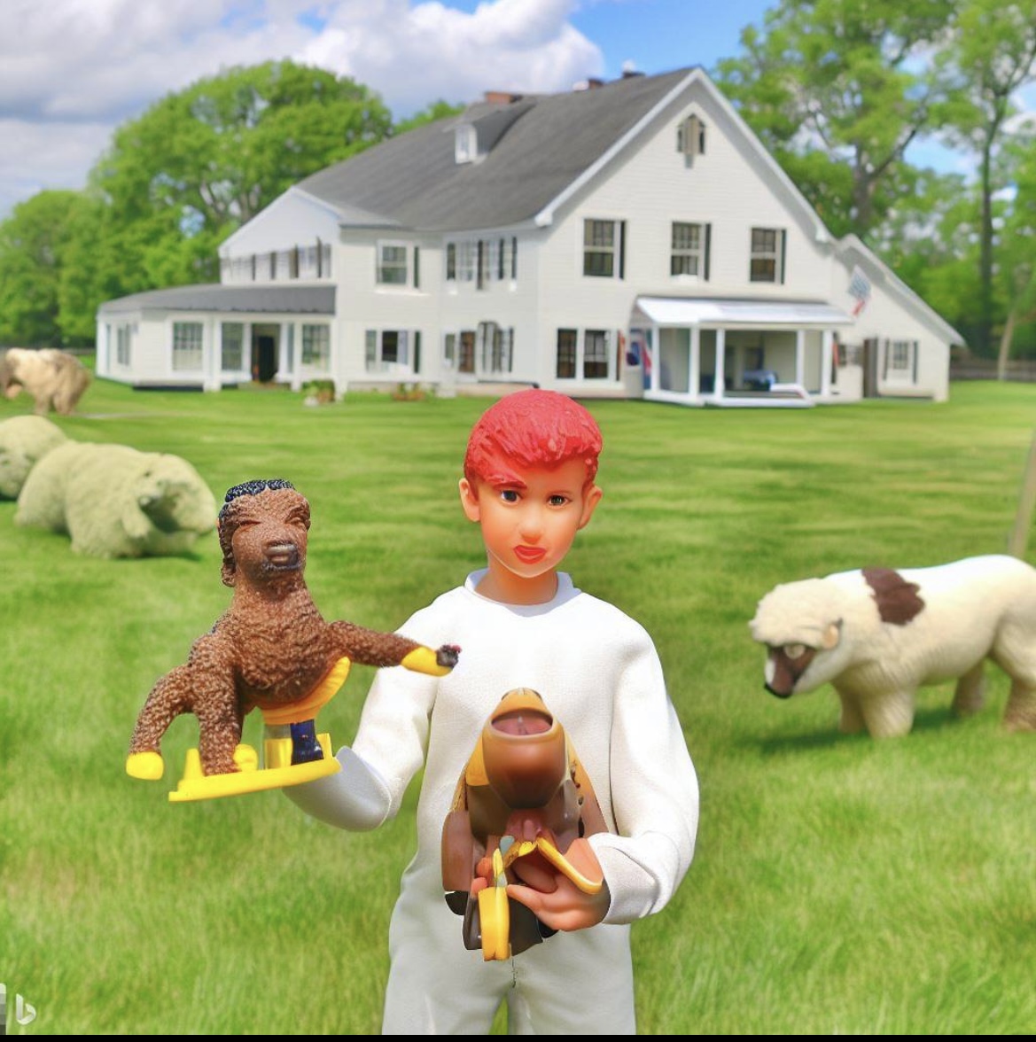 The Pink-Haired Shepherd at the Dual Homestead