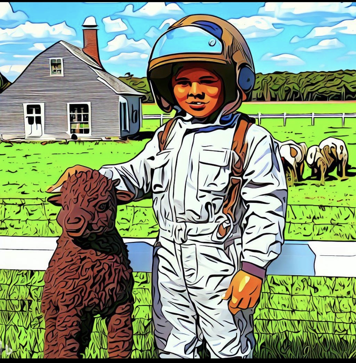 The Affectionate Child and the Buffalo Guard at the Dual Homestead