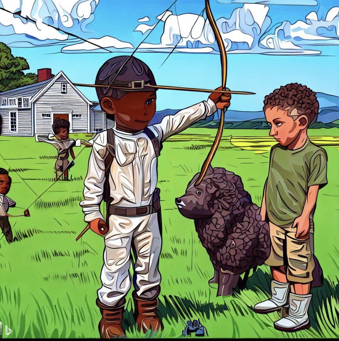 The Homestead Cosmopilots at Archery Practice