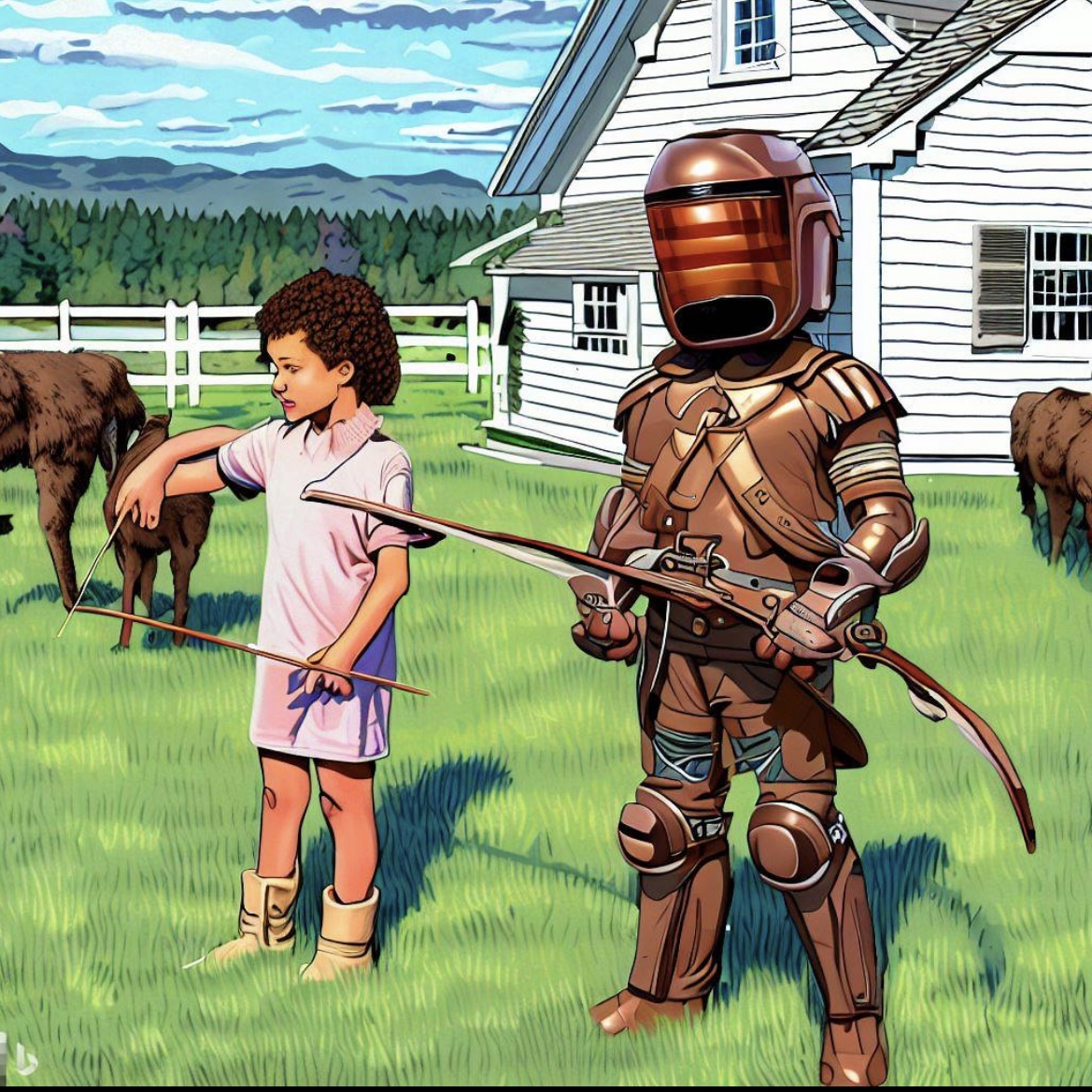 The Gilded Heir and the Crimson Sentinel at Work