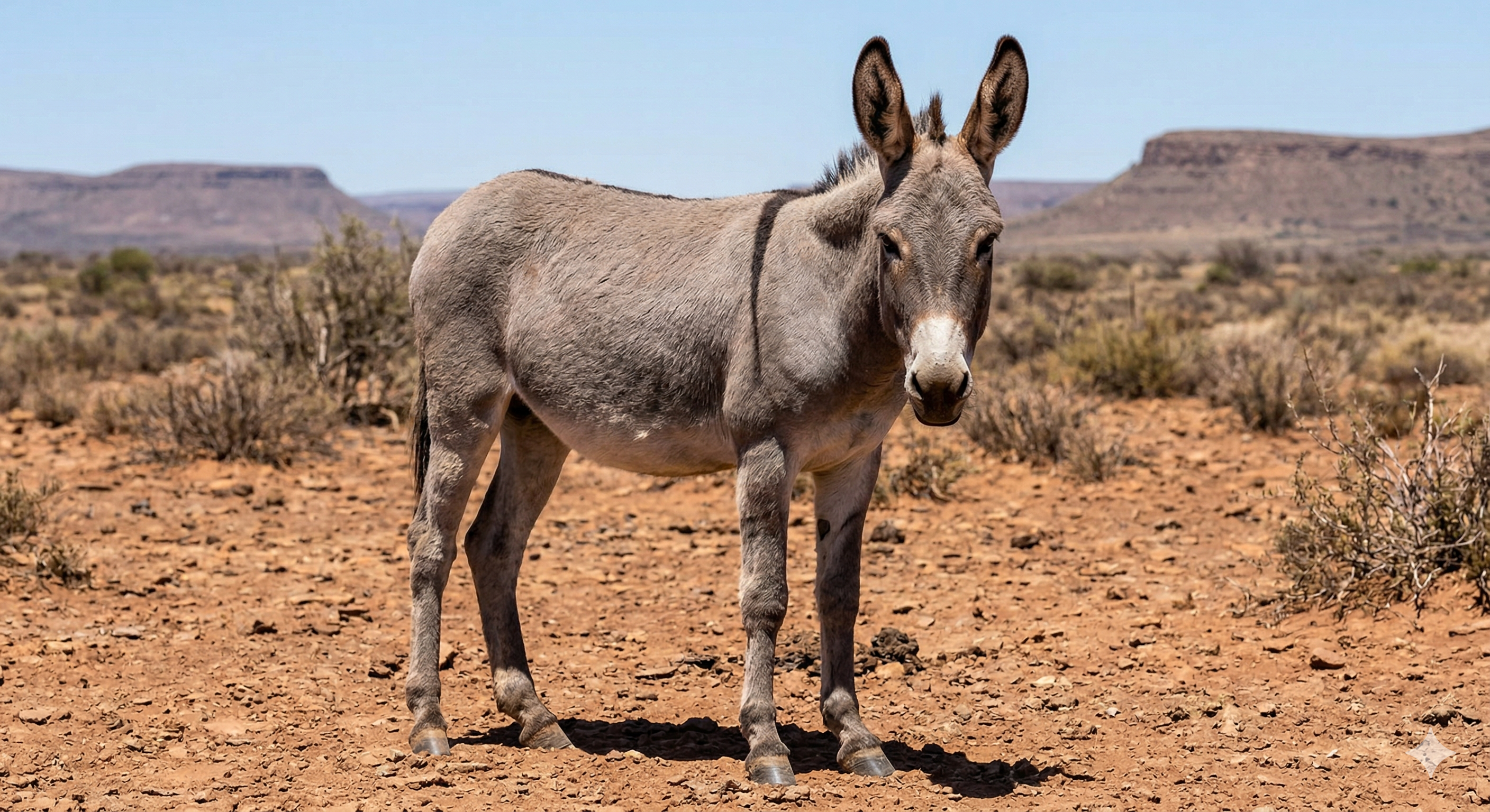 L'Âne du Karoo Sud-Africain