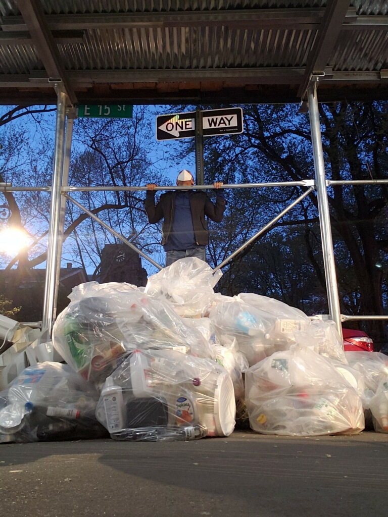 15th Street Garbage Pile Pull Up