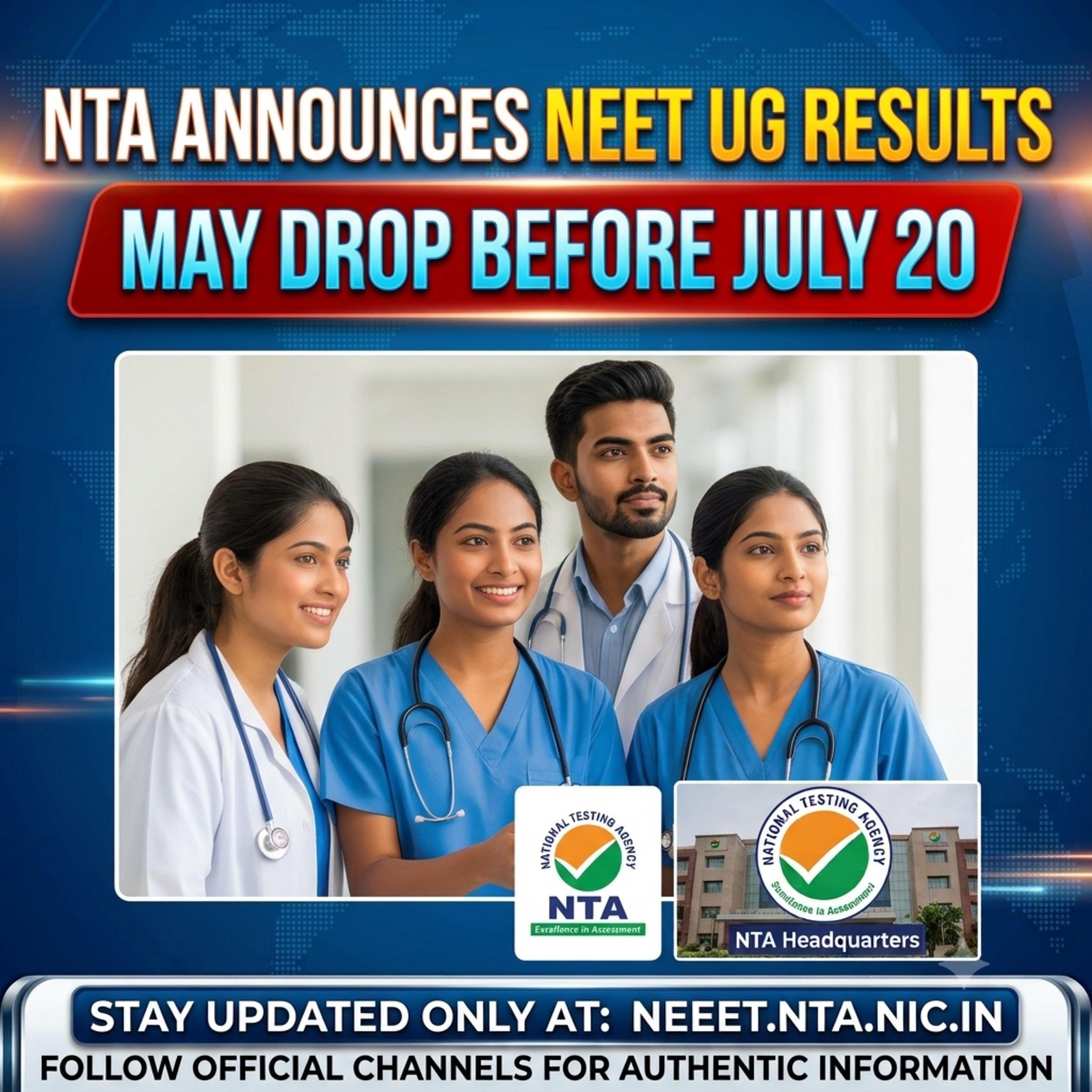 NEET UG 2026 Result Date: NTA to Announce Scorecards Before July 20?