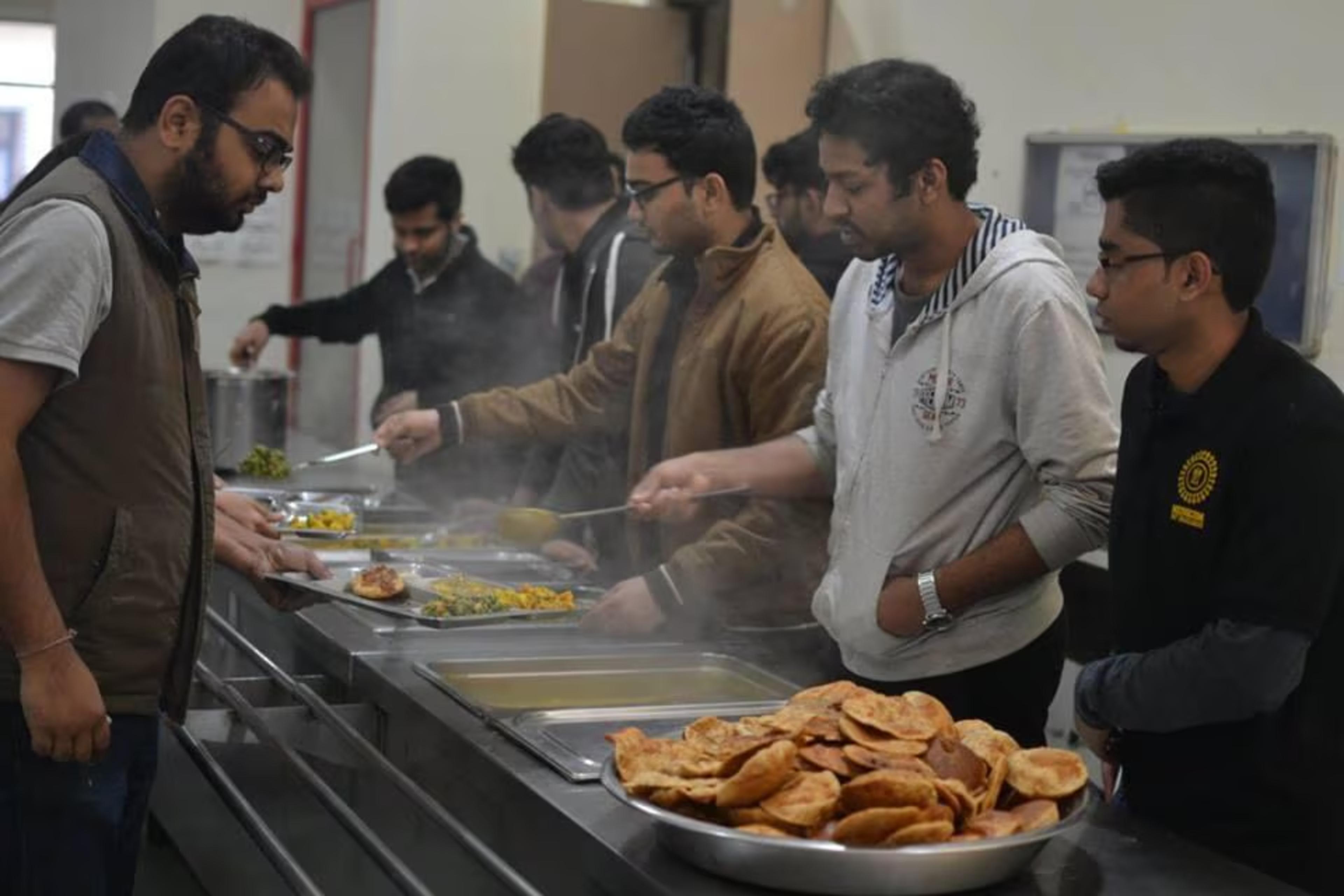 Indian Food in Hostel Mess