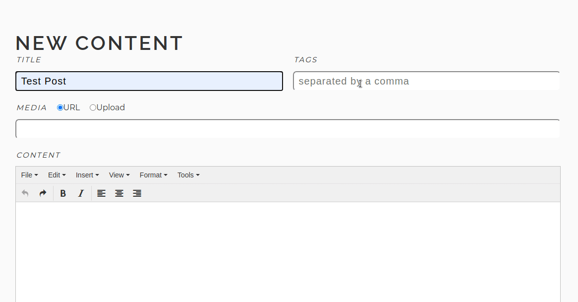 Content and Page Building
