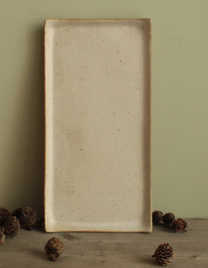 Speckled Stoneware Serving Platter