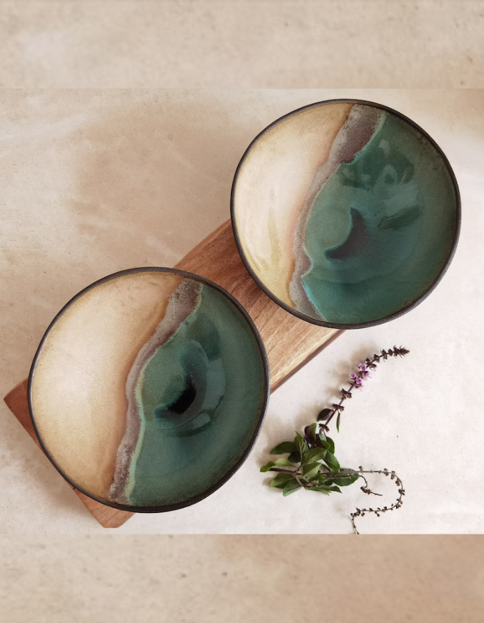 Handmade Ceramic Soup Bowls (Set of 2)