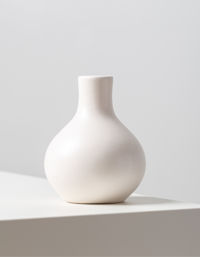 Minimalist White Ceramic Planter