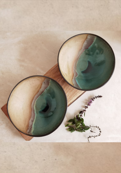 Handmade Ceramic Soup Bowls (Set of 2)