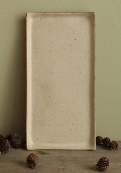 Speckled Stoneware Serving Platter