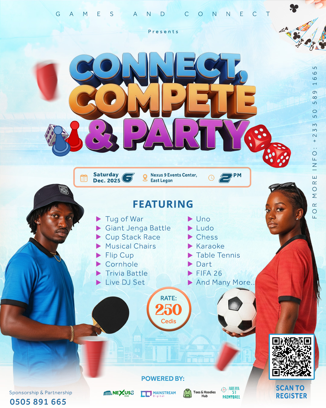 Connect, Compete & Party