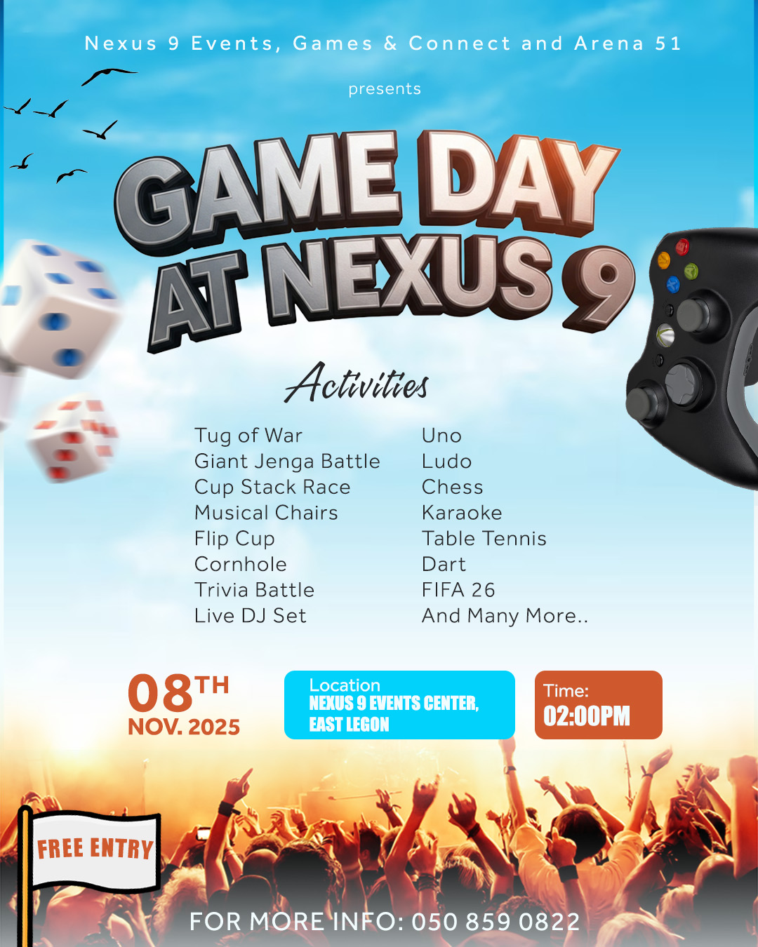 Game day at Nexus 9
