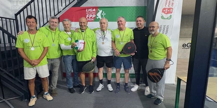 Parabéns à nossa equipa de padel +60 banner
