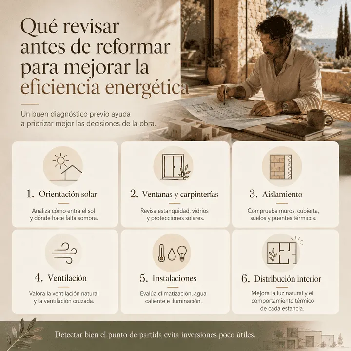 Qué revisar antes de reformar para mejorar la eficiencia energética