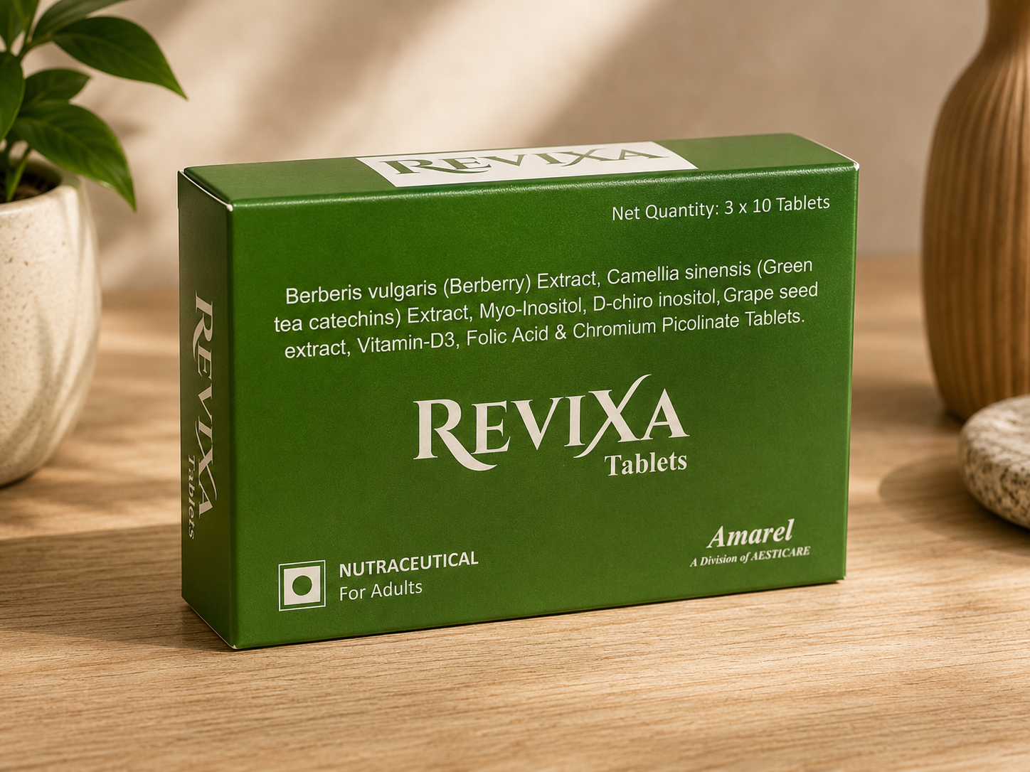 REVIXA Hair Growth Tablets with Inositol, Berberine & Antioxidant Hair Support
