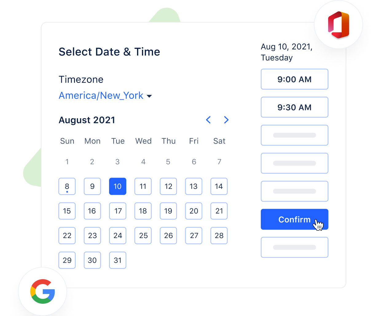 Enjoy easy meeting scheduling