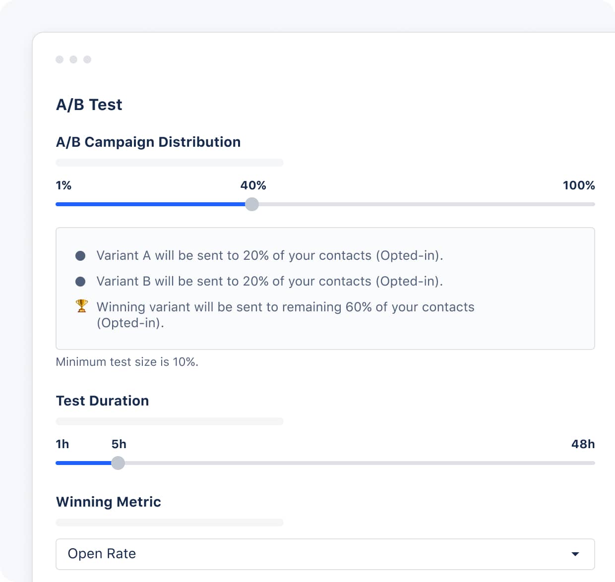 Hands down, the best A/B testing in the town!