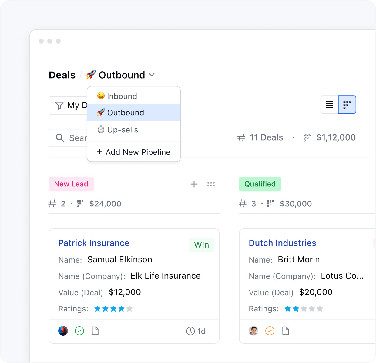 Create and customize multiple sales pipelines flawlessly