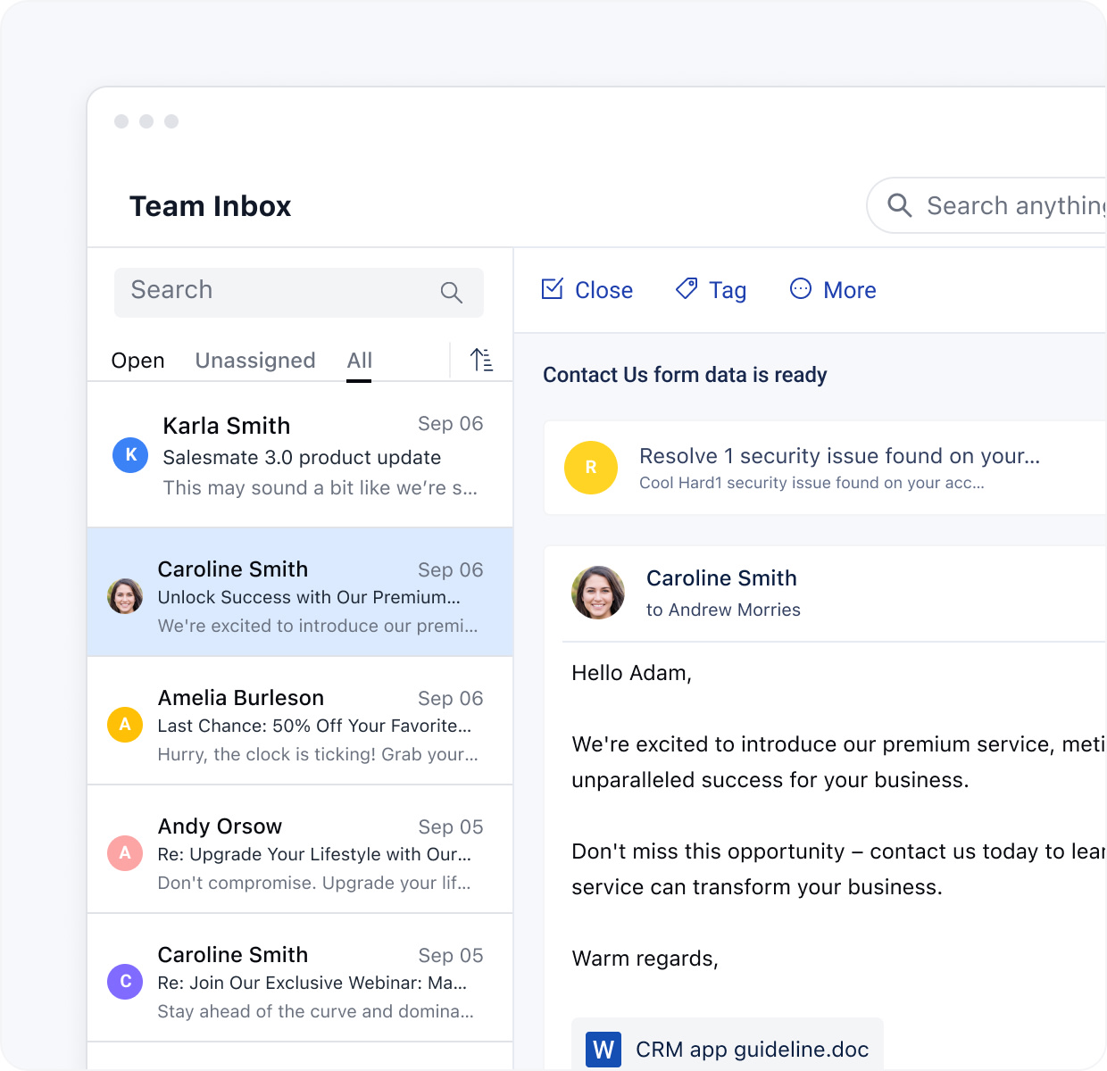 Organize your conversations with email threading