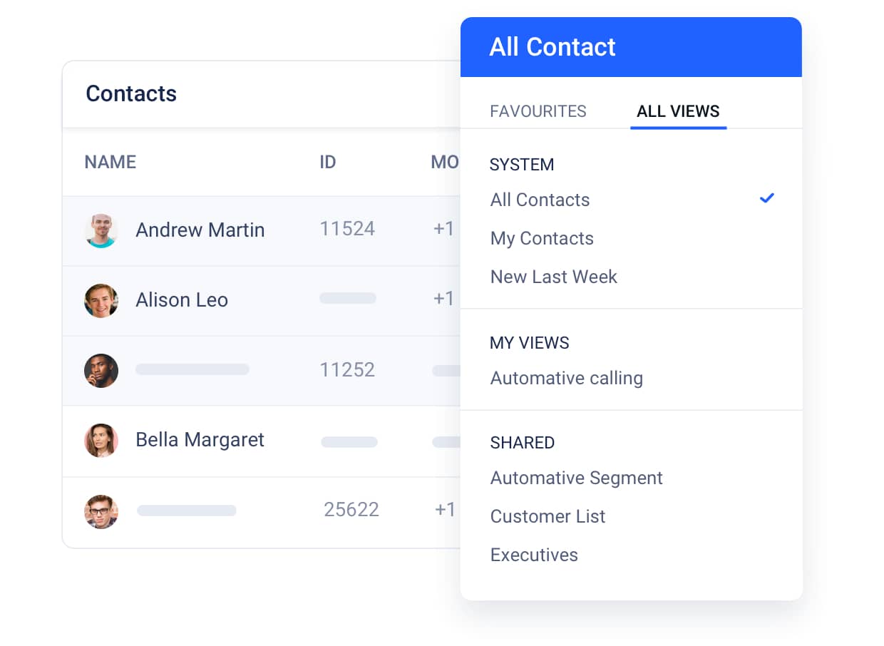 Share list views with your team