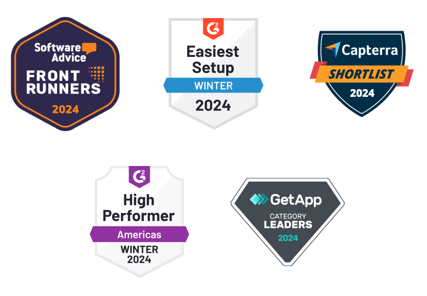 50+ awards from the trusted software advisors