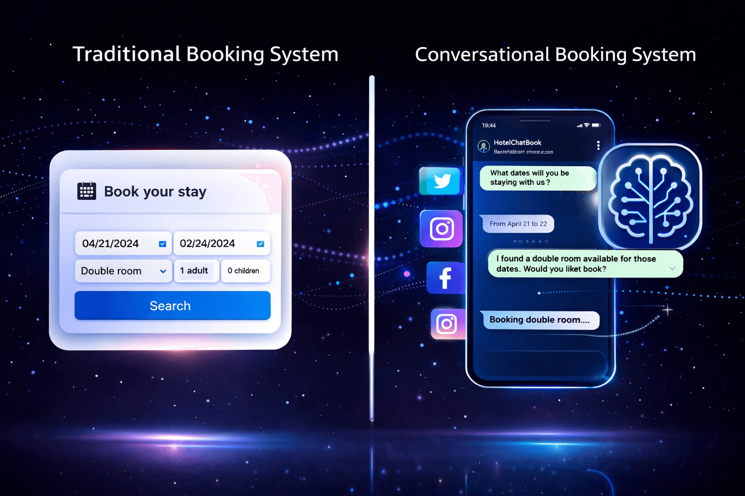 Conversational vs. Traditional Booking Engine: Real Differences & Metrics