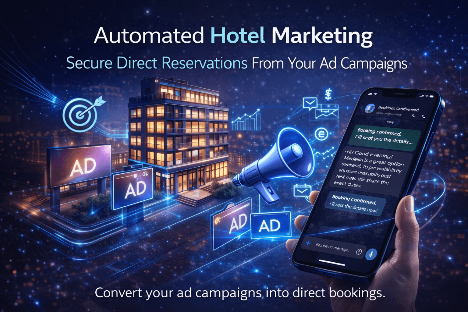 Automated Hotel Marketing: Close Direct Bookings Straight From Your Campaigns