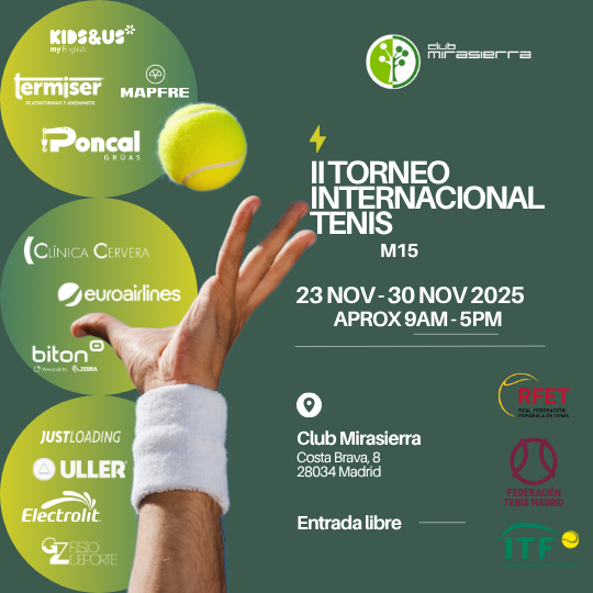 III ITF CLUB MIRASIERRA Poster