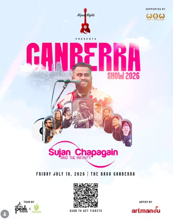 Sujan Chapagain & The Infinity – Canberra Show 2026