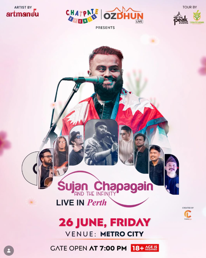 Sujan Chapagain and The Infinity Live in Perth