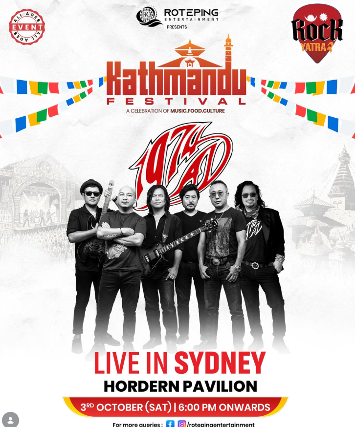 Kathmandu Festival 2026 ft. 1974 AD – RockYatra Live in Sydney
