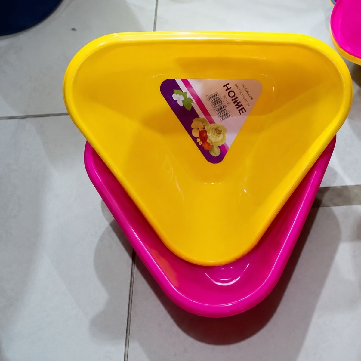 Triangular-Shaped Plastic Bowl