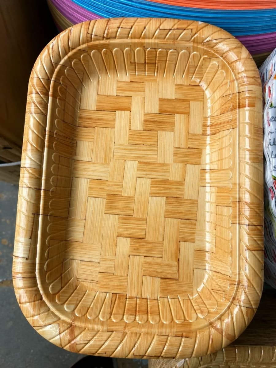 Plastic Woven Design Tray