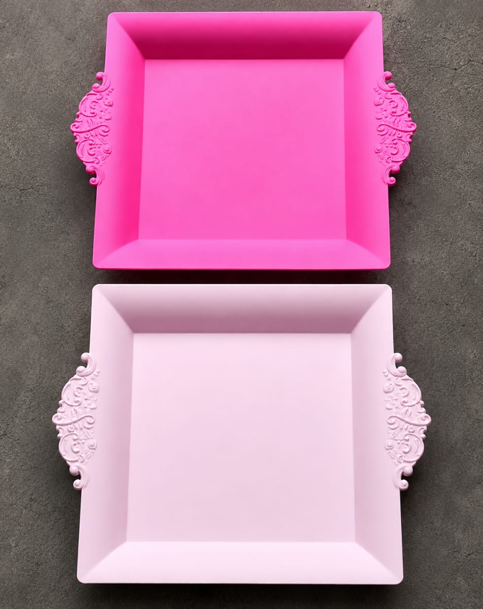 Square Plastic Serving Tray