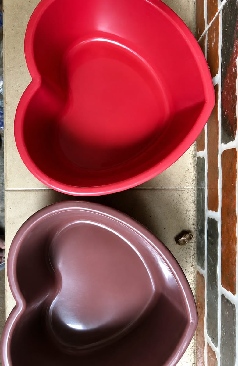 Heart-Shaped Plastic Bowl