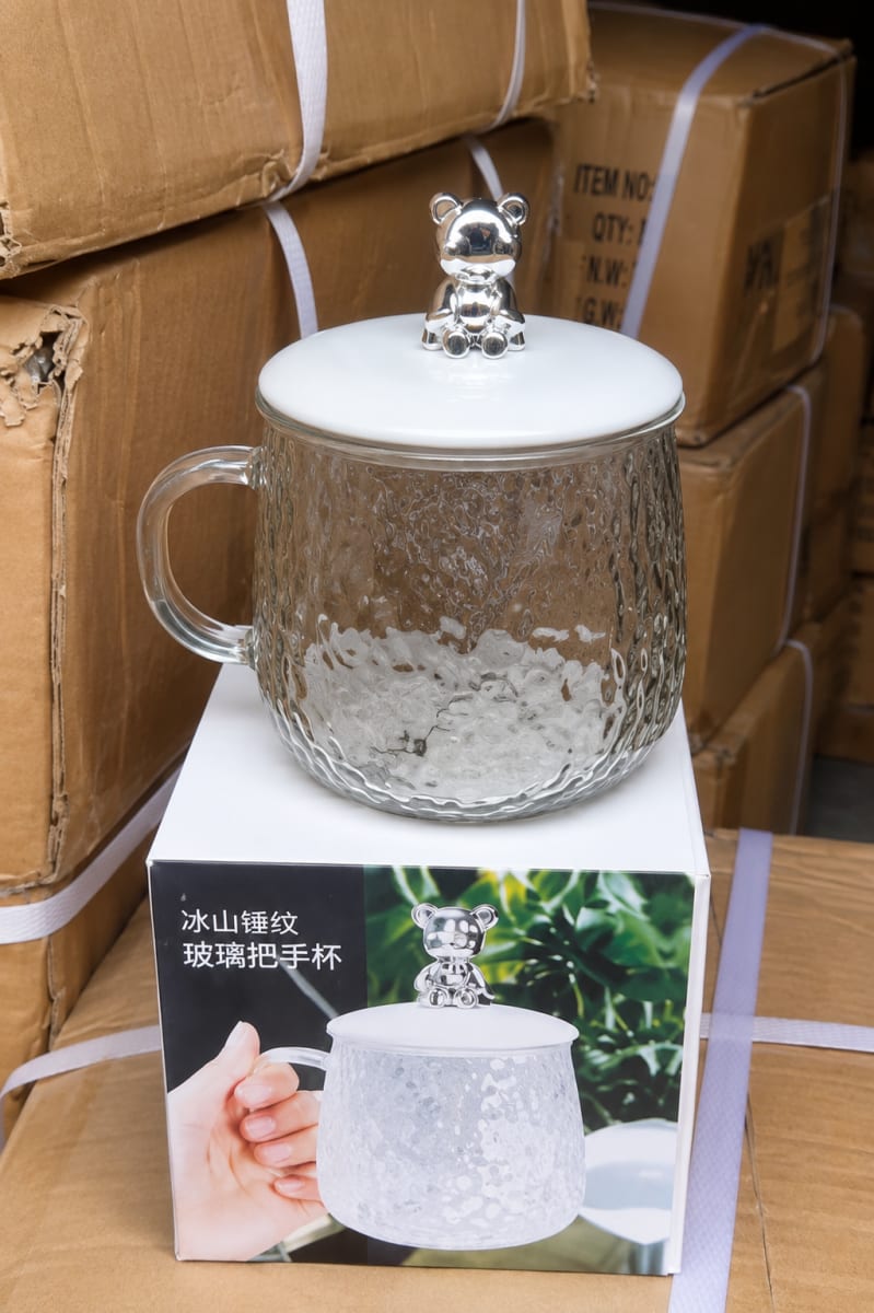Glass Mug with Lid