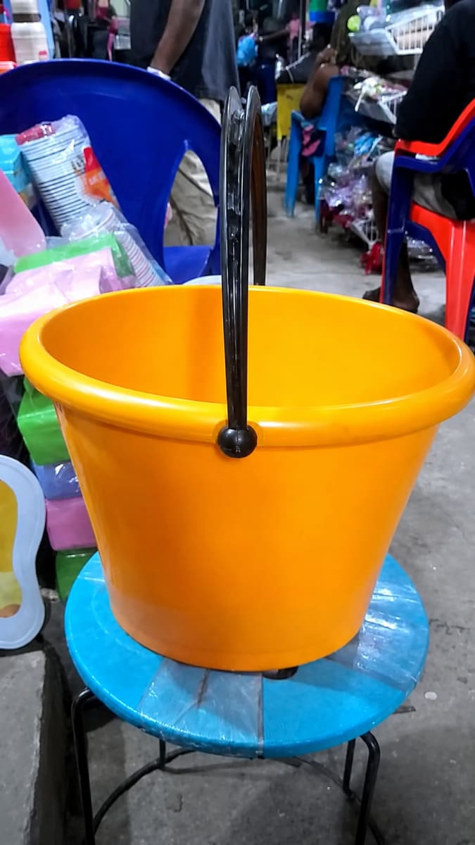 Large Plastic Bucket with Handle