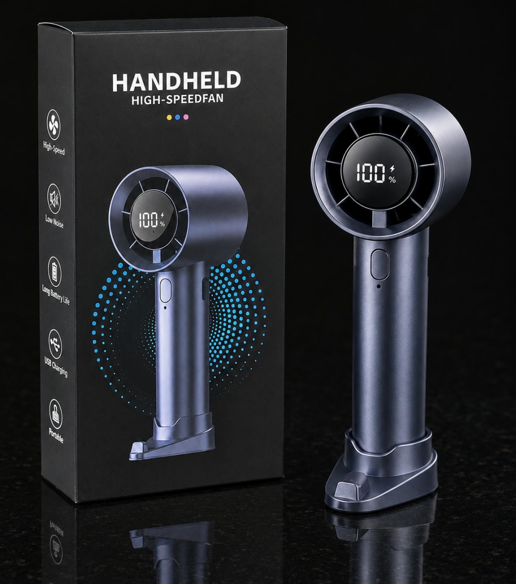 High Dpeed Rechargeable Handheld Fan