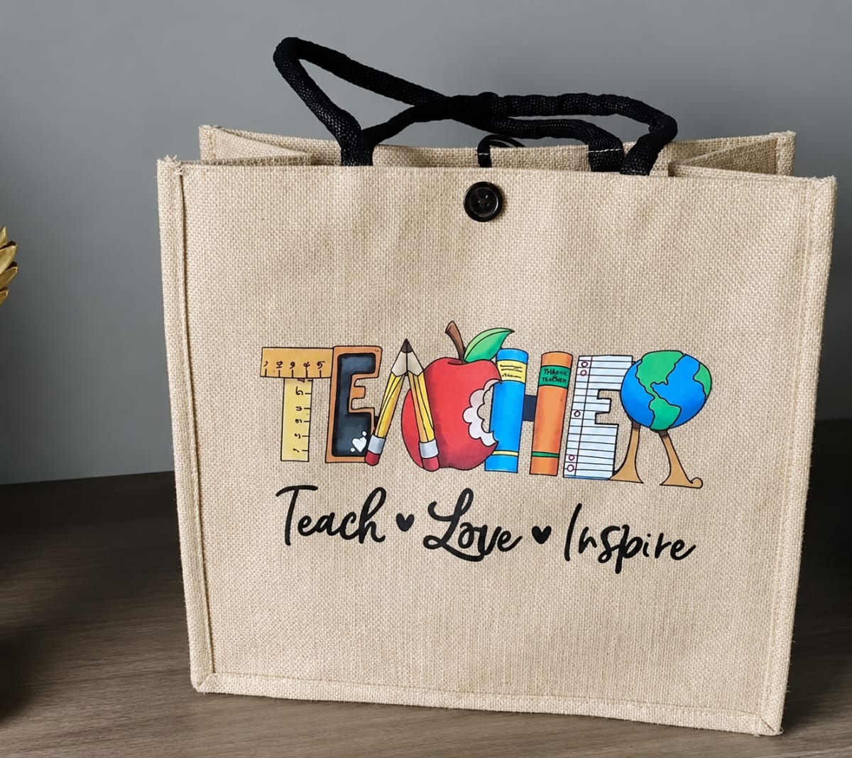 Foreign Jute Tote Bag