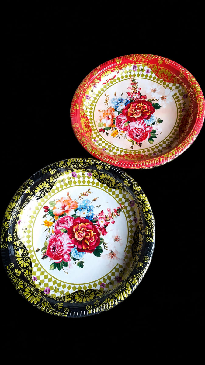 Floral Decorative Tray