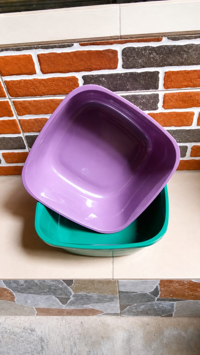 Square Plastic Bowl