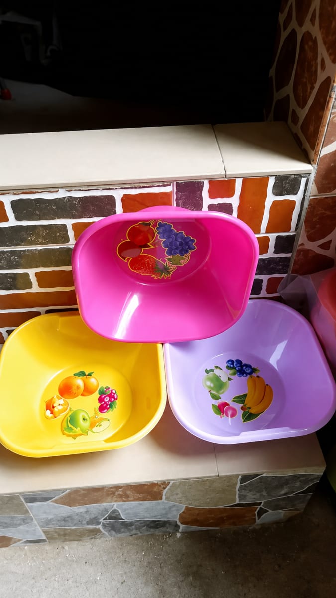 Fruit Design Plastic Bowl