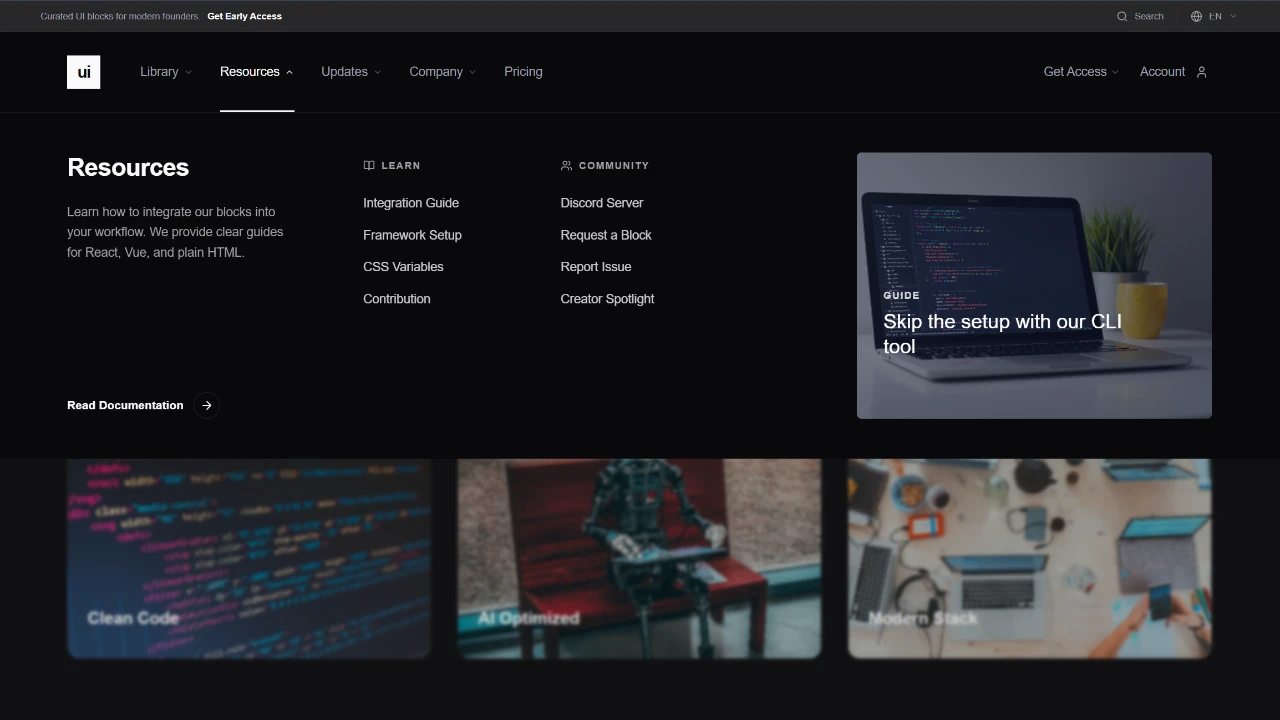 Navbar with Top Bar, Search, and Rich Mega Menu
