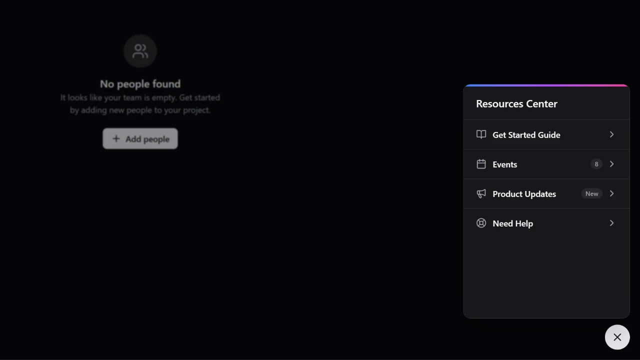 Interactive floating corner button