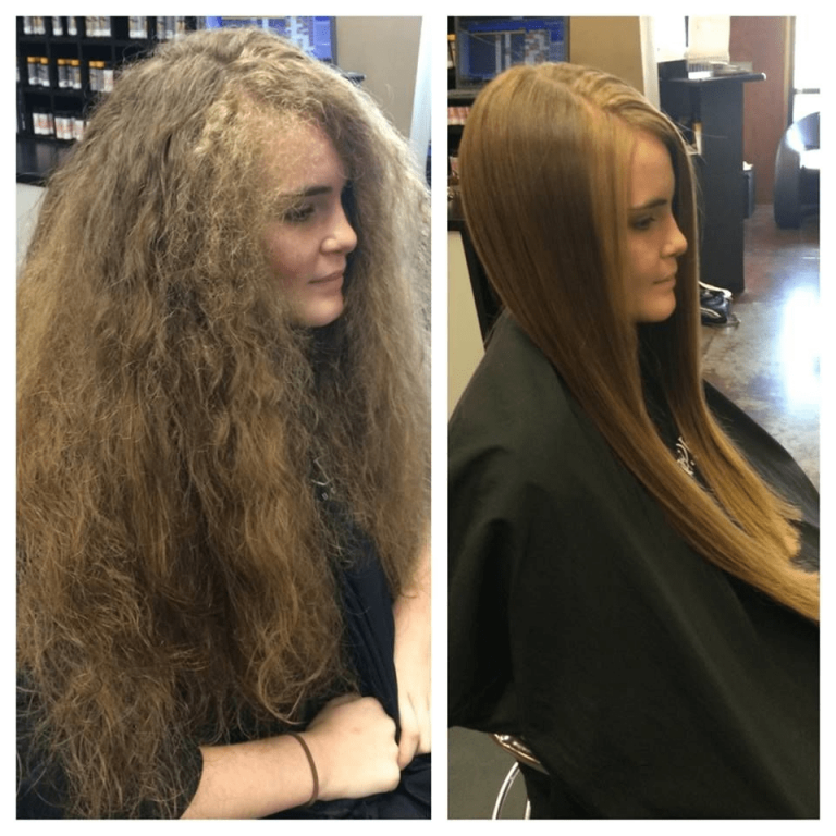 Salon keratin treatments can be effective at restoring and strengthening hair.