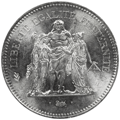 50 Francs Hercule Argent